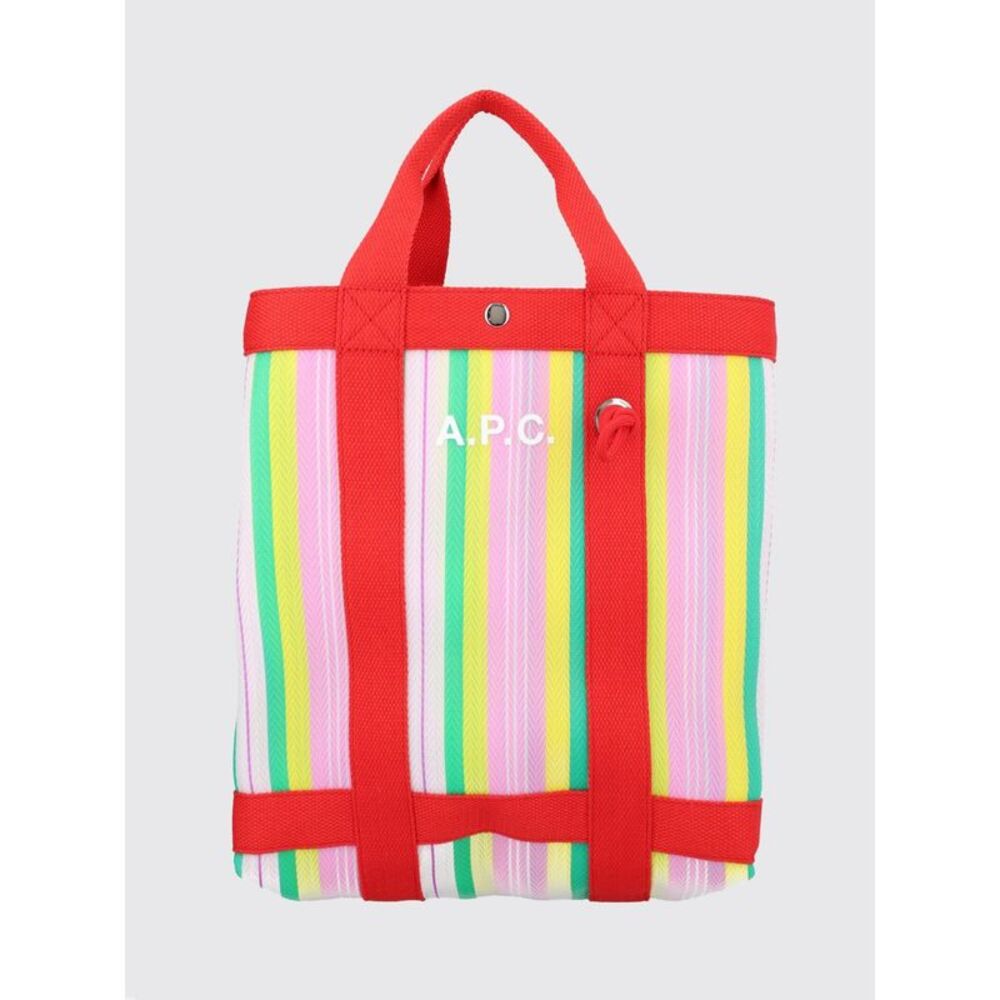 A.P.C. Women Multicolour Striped Handbag A.P.C. With Removable Internal Pouch